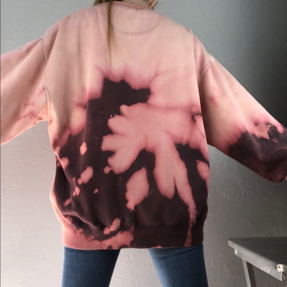 CUSTOM Gap Tie Dye Gray Crewneck Sweatshirt XL - Picture 3 of 12
